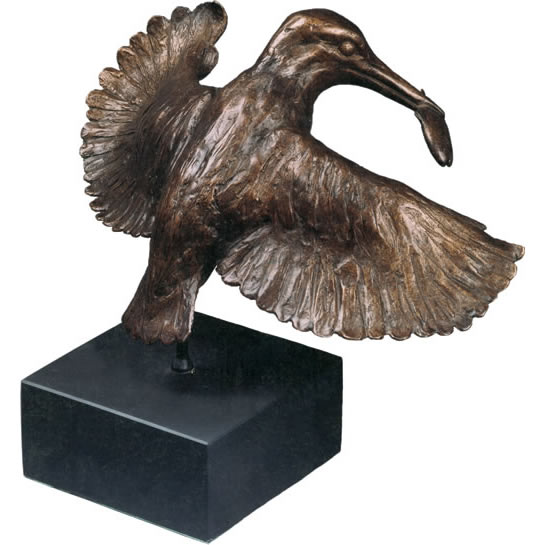 bronze sculpture KINGFISHER