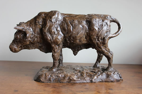 Joe Brownlie's bull cast in bronze resin