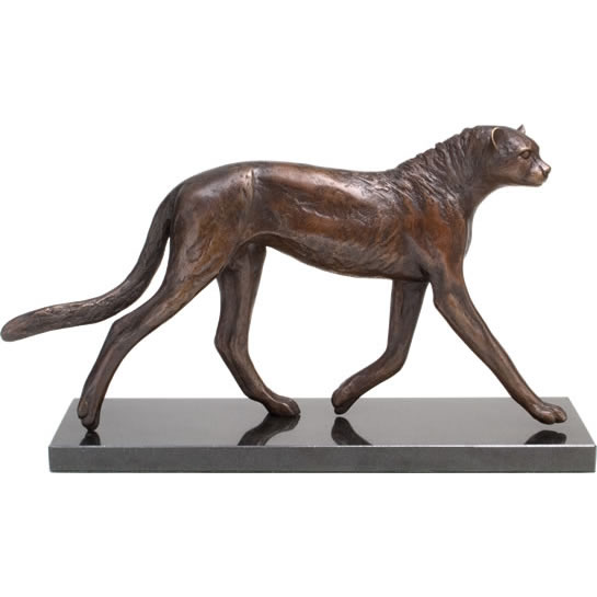 bronze sculpture YOUNG CHEETAH