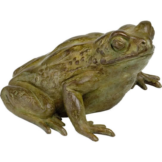 bronze sculpture COMMON EUROPEAN TOAD
