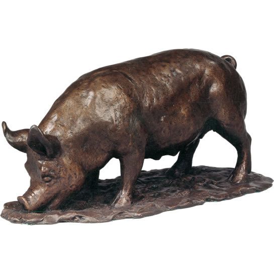 bronze pig sculpture LUCY
